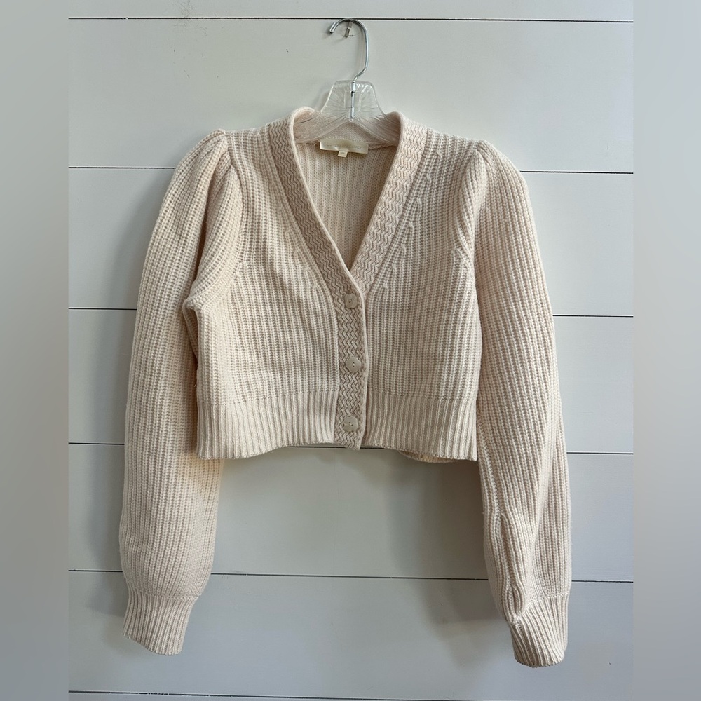 Loveshackfancy Avignon Crop Cardigan Size XS